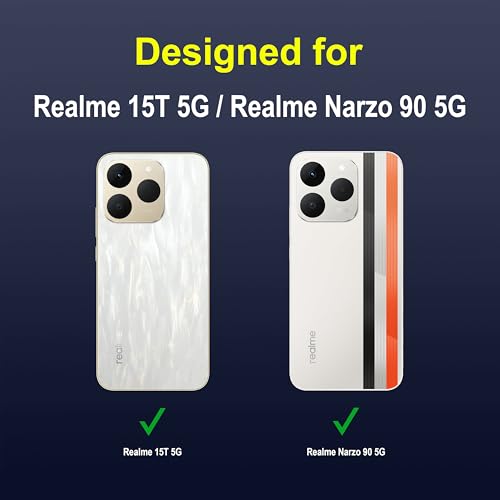 Image of amazon basics Back Case Cover for Realme 15T 5G | Compatible for Realme 15T 5G Back Cover | Liquid Silicon Magic Case with Camera Protection | Sapphire
