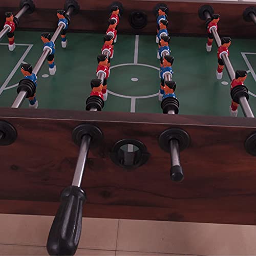 NOALED Kickertisch, freistehender Deluxe-Fußball-Tischfußballspiel mit Beinen, Holzrahmen mit 8 Reihen, Indoor-Tischfußball, Familienspaß, Party, Weihnachten, Spieltisch – Bild 6
