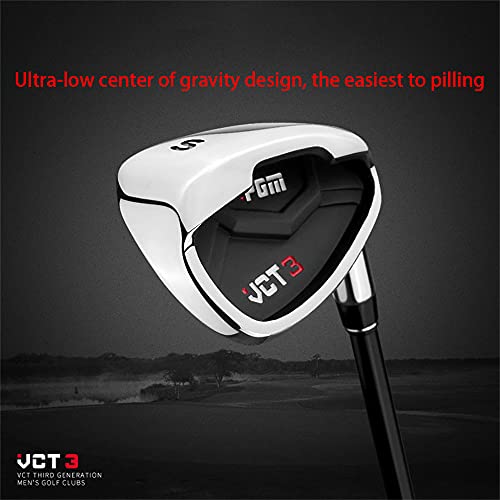 Hombres-Golf-Clubs-VCT3-Hierros-56789PS-diestros-Profesional-Polo-Acero-InoxidableEje-de-Carbono-Hombres-Golf-Putter-Club
