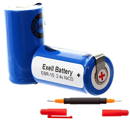 Batería Exell 2.4V para Remington RAZOR-10 miniatura 1