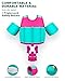 AEOCOO Kids Pool Floaties 1-2-3-5-7-9 Years Old, Toddler Swim Vest 20-30-50-70 Pounds, Comfortable Extended Wear Kids Float Jacket with Crotch Strap, Bright Design and Unpadded Sides, Pink
