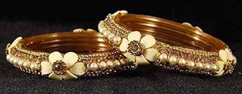 Image of NMII Viral Multi Colour Glass Bangles with Golden Ghungroo Charms & Stone Work For Women & Girls | Fancy Designer Glass Bangle | Traditional Chudi | Kanch Ki Churi | Stylish Ghungroo Bangle For Women