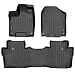 MAXLINER Floor Mats 2 Row Liner Set Black for 2016-2019 Honda Pilot