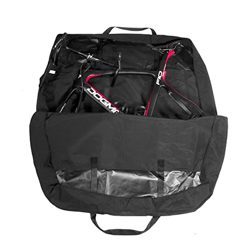 Scicon Travel Basic Fahrradtasche für Rennräder, für Auto- und Zugtransport, 112×88×85 cm, Schwarz, 2.9 kg – Ansicht 2