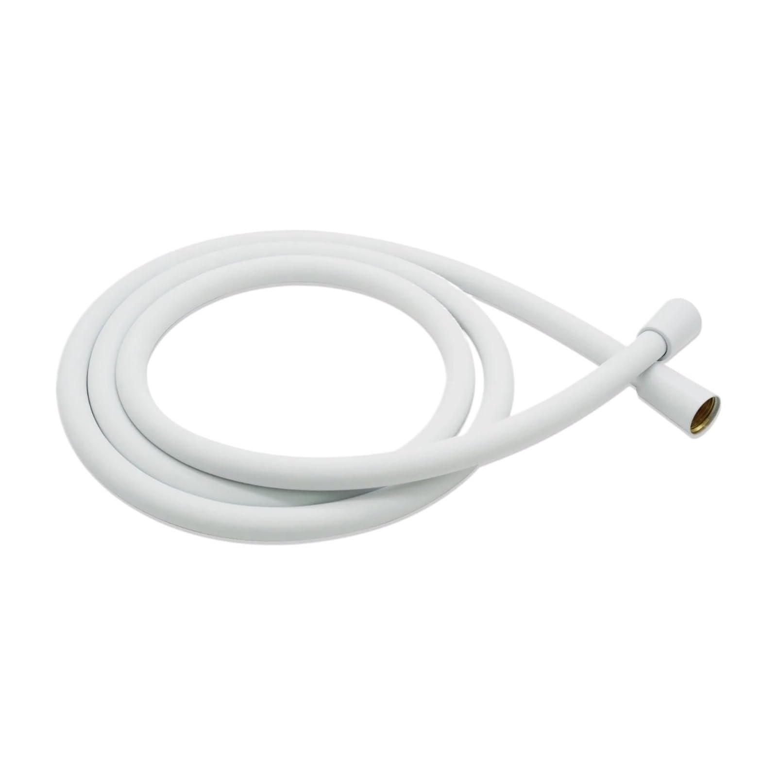 Food Grade Silicone Shower Hose Ultra-Soft 1.5/2M White Flexible Shower Head Tube Explosion-Proof Plumbing(White-1.5M)