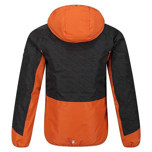 Childrens/Kids Volcanics VII Reflective Waterproof Jacket (7-8 Years) (Black/Burnt Copper)4
