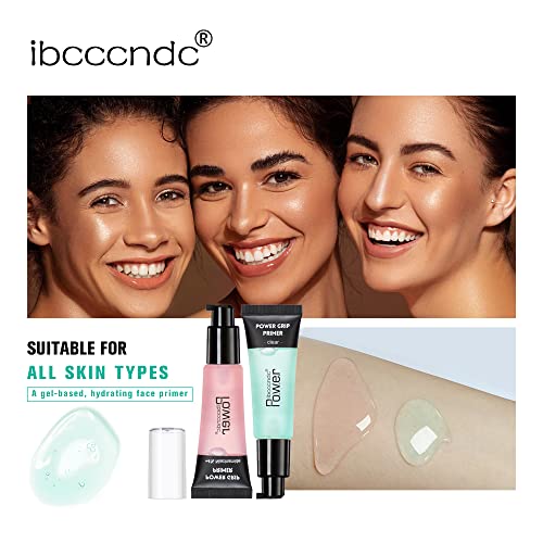 2Pcs Power Grip Primer For Locking Face Foundation,Primer Face Makeup For Oily And Dry Skin Power Grip Primer&4% Niacinamide #TOP4