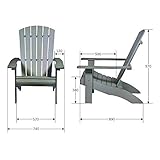 NEG Design Adirondack Stuhl Marcy Chair/Sessel aus Polywood - 3