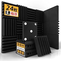 Amazon | GUERRI 36枚 吸音パネル 防音材 30×30×5cm 高密度 ウレタン