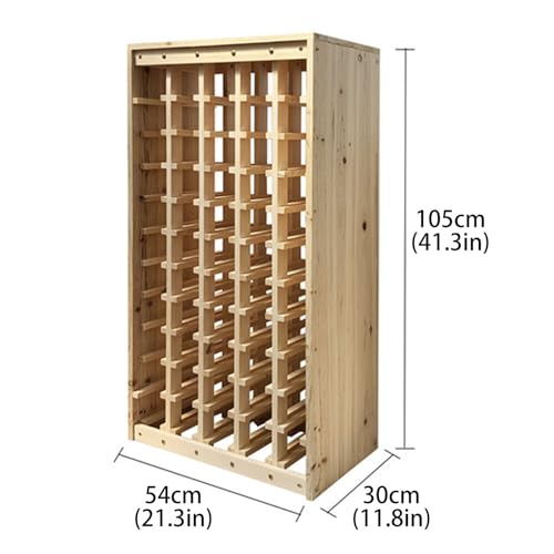 Soporte para botellas de vino de madera, 11 niveles miniatura 2