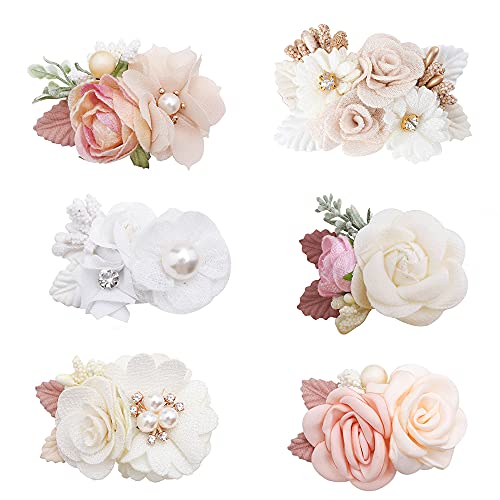 Flower Hair Clip BFNAAgirl Baby Girl Hair Bows Exquisite Hair Accessories Alligator Clips for Infants Toddlers Teen Kids Gift 6pcs/set