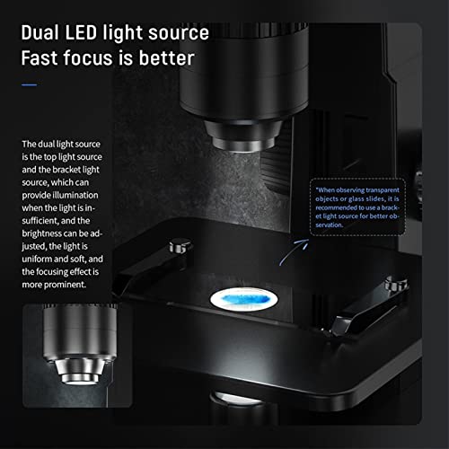 Microscope numérique WiFi 2000X à double lentille USB pour PCB et plantes - 7