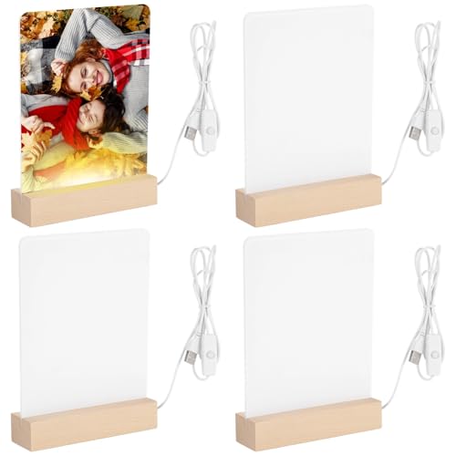 Cadre photo acrylique lumineux LED sublimation pour image nette