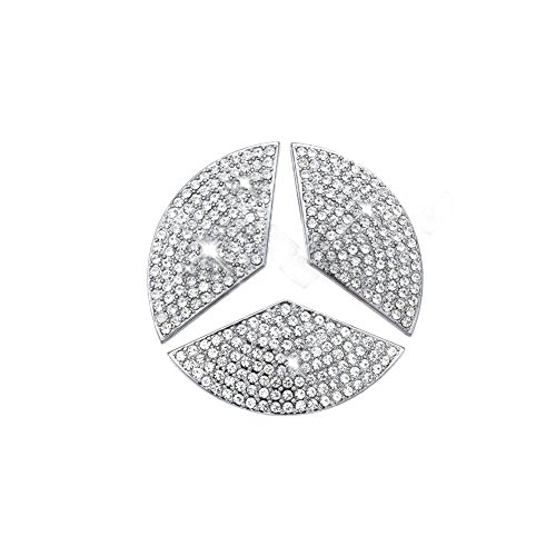 Car Steering Wheel Decorative Stickers For Mercedes-Benz 2014A, B, 2014C, 2014E, S, CLA, GLA, GL, ML, GLE, GLC,GLK Classï¼ˆDiameter 45mmï¼‰