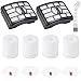 Techypro® Shark rotator filter NV500 Sets, Fit Rotator Professional Lift-Away NV500, NV501, NV502, NV503, Vacuums Part # XFF500 & XHF500, include 1 HEPA and 1 Foam & Felt Filter