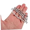HORIALENCE Gothic Barbed Wire Choker Necklace for Men and Women Hip Hop Pendant Chain Jewelry Unique Design for Fashionable Edge and Versatile Style #3