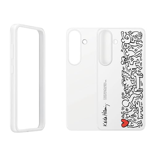 Image of Samsung Galaxy S25 Flipsuit Phone Case, Protective Cover, Interchangeable Design, Included Interactive Card Syncs with Screen, US Version, EF-MS931CWEGUS, White
