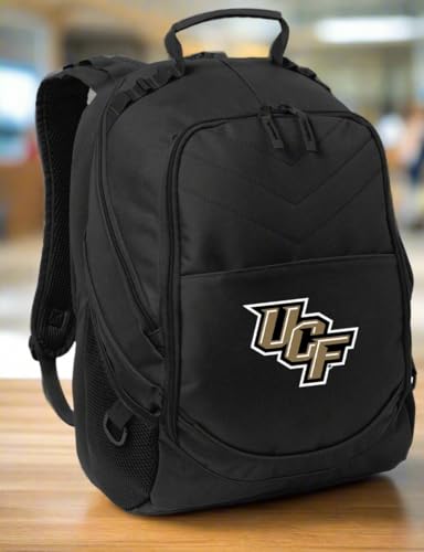 Image of Broad Bay Central Florida Golden Knights Backpack | Official UCF Logo, Padded Laptop Computer Section, Premium 600 Denier Nylon Fabric,