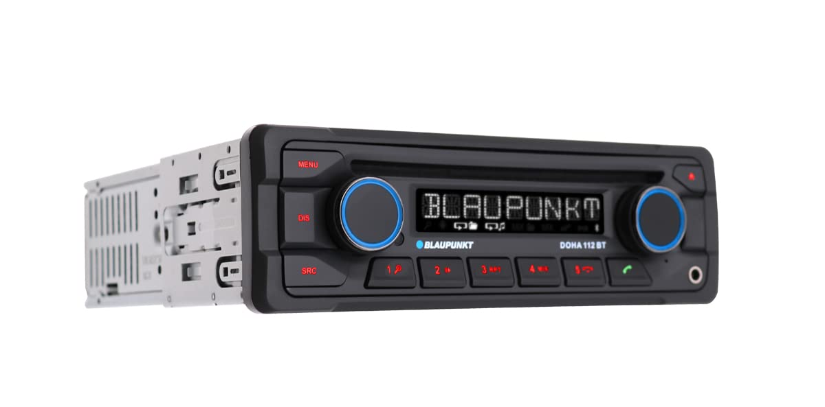 Blaupunkt 1-DIN, Bluetooth-Freisprecheinrichtung, 12 V, Heavy Duty Design DOHA112BT, schwarz