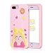 Produktbild Jowhep Hülle für iPhone 7/8 Plus Weich Silikon Handyhülle Schutzhülle Karikatur Niedlich Haut Mädchen Kinder Design Stoßfest Lustige Rückschale Gehäuse Mode Kawaii Fälle, Beauty Girl