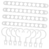 Cintres peu encombrants : le support de rangement dispose de 9 trous conçus pour une ventilation uniforme de chaque vêtement sans encombrement, cintres peu encombrants