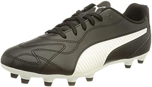 PUMA Men's Technical Sport Shoe Soccer Black White, 8