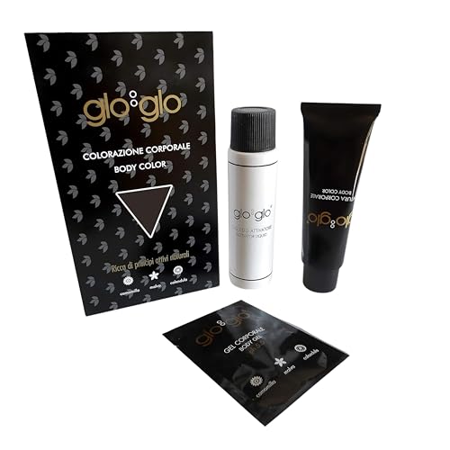 Tinte castaño oscuro Glo Glo para cejas y vello corporal sin amoníaco