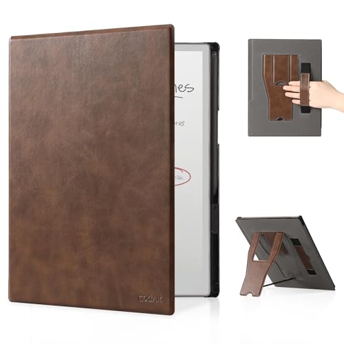 CoBak Stand Case for Remarkable Paper Pro Tablet 11.8 with Hand Strap - Auto Sleep/Wake Folio Lightweight Protective Cover with Pen Holder and Nibs Holder for 11.8 inch 2024 Released Ver (Brown)