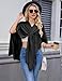 Ferand Women's Cable Knit Shawl Wraps Cross Front Lightweight Poncho Sweater for Fall Winter Fashion, Black