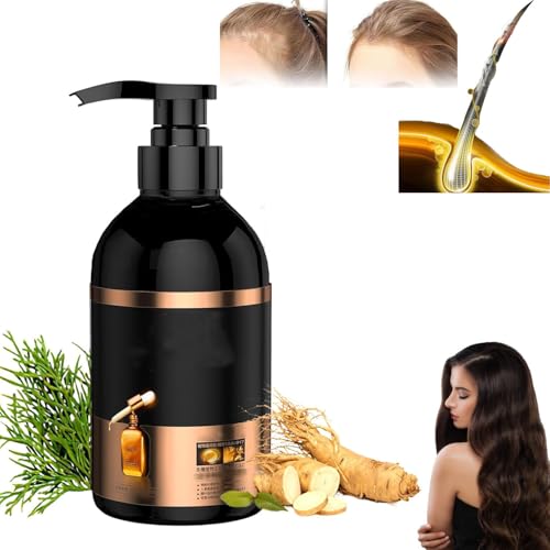 Pelinuar Anti-Hair Loss Shampoo, Japanese Ginseng & Ginger Plant Extract, Multi-Purpose Volumizing Shampoo for All Hair Types (300ml)