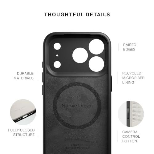 Image of Native Union Active Case - MagSafe Compatible with Built-in Magnets - 10ft / 3m Drop Protection - Rugged Yet Slim Design - Recycled Materials - Camera Control Button for iPhone 18 Pro (Sandstone)