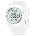 Produktbild WIFORT Digital Uhren Herren Damen, 5 ATM Wasserdicht Armbanduhr mit EL Hintergrundbeleuchtung Duale Zeitzone Stoppuhr Countdown Wecker, Ultraleichte und Weitwinkel Anzeige Digitaluhr Unisex