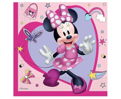 Folat 93832P Guardanapos FSC Minnie Mouse 33 x 33 cm - 20 peças