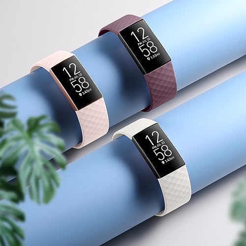 Dirrelo 3 Pack Straps Compatible with Fitbit Charge 3/4 SE for Women and Men Soft Silicone Adjustable Replacement Sport Wristband - Image 3