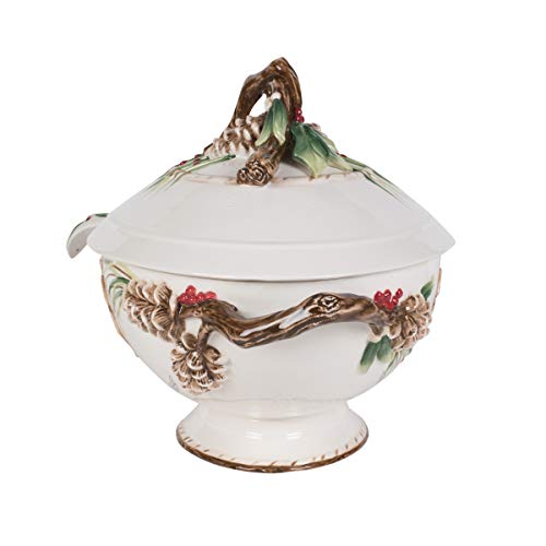 Fitz and Floyd Forest Frost Soup Tureen, Standard