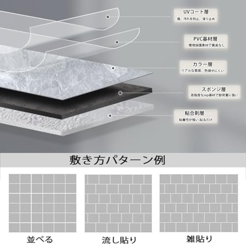 UXPRIN フロアタイル 大理石調SW009 の商品画像 2