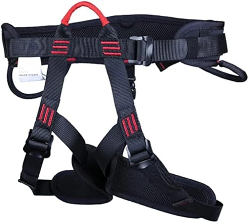 Image of Zeluga Half Body Climbing Harness with Thick Padding, Adjustable Safety Belt for Fall Protection