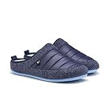 Pitas | LUND MAN | Chausson Homme Hiver | Chaude Pantoufle | Slipper | Pantoufles à Hiver | Chaussures Chaudes pour La Maison | Chaussures Walkinpitas | Marin 45