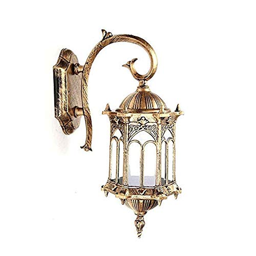 UQACHG Elegante Aplique Antiguo De Pared para Exteriores, Resistente Al Agua Ip44, Lámpara De Pared E27, Lámpara De Lectura, Mesita De Noche, Restaurante, Cabecera,