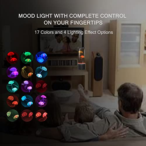Fbsport Jellyfish Lava Lamp, Jellyfish Lamps, Jellyfish Night Aquarium Tank Night Light 17 Color Changing With Remote Control For Kids Adults Home Office Decor Table Lamp Gifts For Christmas (Black) #TOP2
