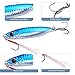 Tripquips Saltwater Jigs Fishing Lures with Ultra-Sharp Hooks, Saltwater Spoon Lure for Tuna Salmon Grouper, Sea Fishing Jigging Lure, Trolling Spoon for Bass Fishing-30g-5PCS