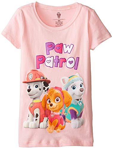 Image of Nickelodeon Little Girls' Paw Patrol Short Sleeve T-Shirt Shirt