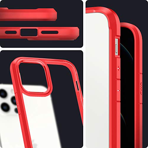 Image of Spigen for iPhone 12 Pro Max Case, Ultra Hybrid [No Magnet Ring][Anti-Yellowing] - Red