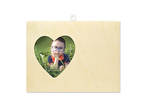 Craft Medley WS277C Natural DIY Small Heart Photo Frame