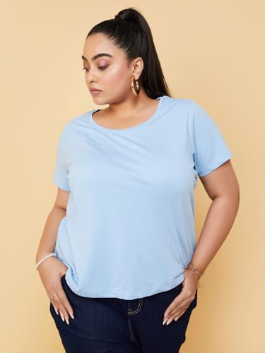 Image of Max Plus Size Women Solid T-Shirt