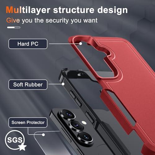 RMOCR for Samsung Galaxy S26 Case,Military Grade Phone Cover, Red by RMOCR - Used condition - Image 4