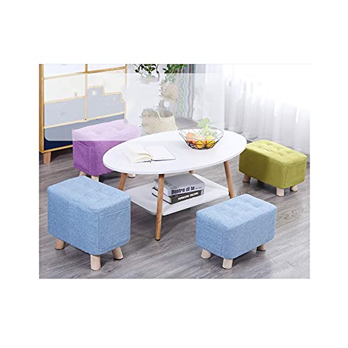 Banc de rangement pour chaussures compact, ottoman vert pour petit espace