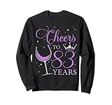 Photo Gallery cheers to 83 years old bday 83° compleanno festa donna regina felpa Photo Gallery cheers to 83 years old bday 83° compleanno festa donna regina felpa