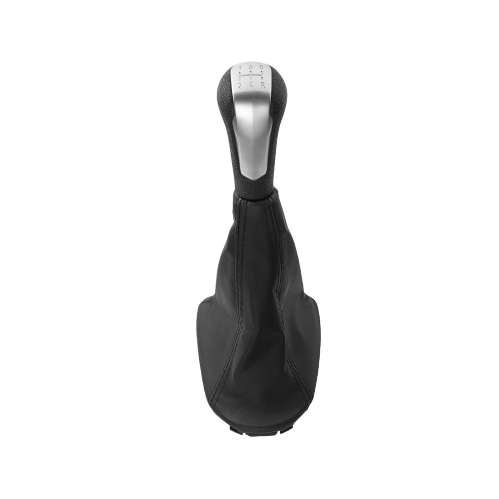 Valtorencia Gear Shift Knob Cover,Fit for Chevrolet, Chevy Spark 2011-2016 Handbrake Gaiter Boot Parking Shift knob Handle(Silver)
