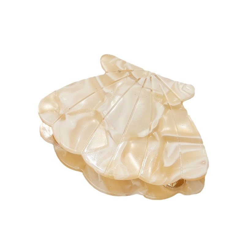 RPZL Ivory Shell Hair Claw Clip, Pearlescent Finish
